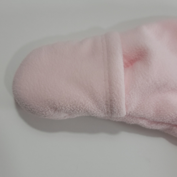 Old Navy Fleece Bear Snow Suit Pink 0-3 Months - Picture 5 of 10
